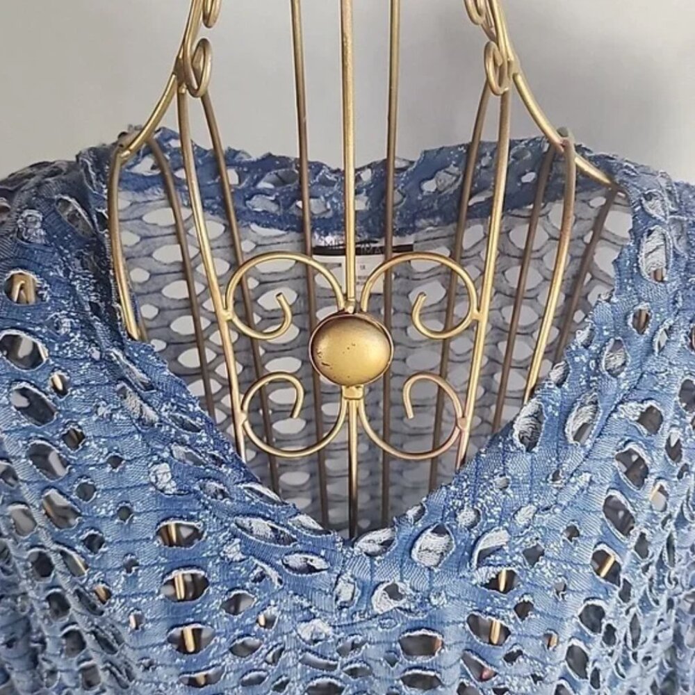 Mirror Image Open Weave/Cut-Out Tunic/Cover-up - Picture 4 of 11